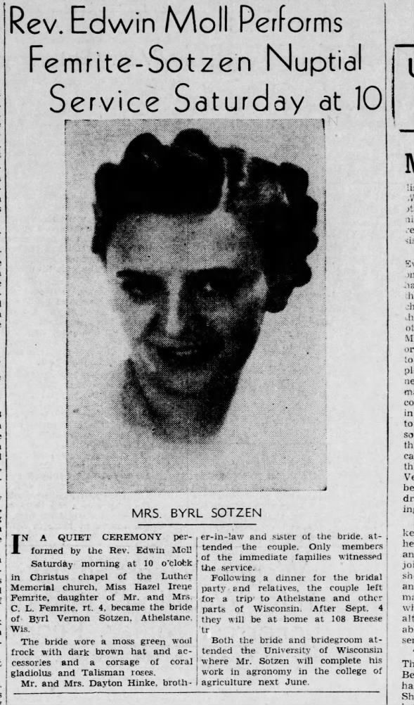 Clipping from The Capital Times